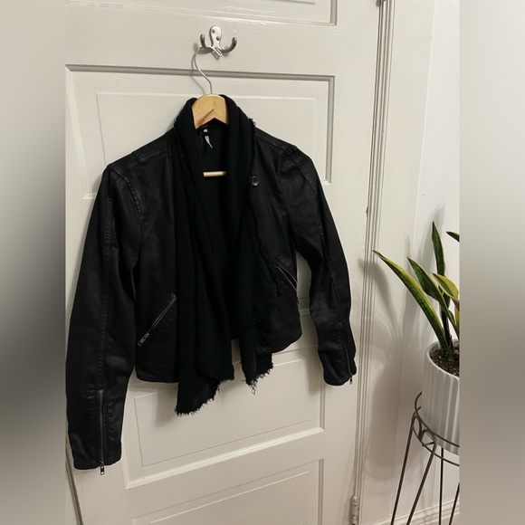 Free People Drape Front Moto jacket size 0 - Picture 4 of 10